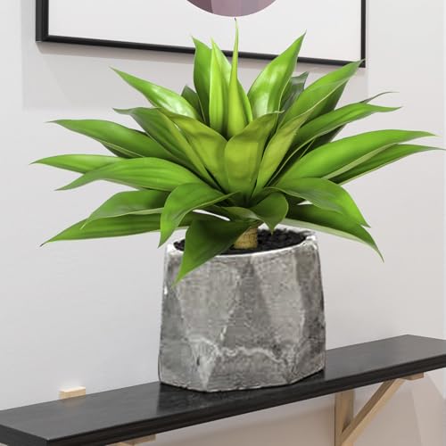 Image of Ttranewsoo 22' Artificial Plant,Artificial Agave Plants,Faux Plants for Outdoors,Artificial Plant Outdoor,Large Uv Resistant Fake Agave Planters for Indoor and Outdoor Decorating 1PCS