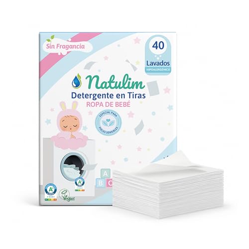 Natulim - Detergente en Tiras para Bebés (40 Lavados) -