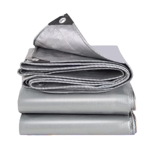 Lona multiusos de 190x390 cm impermeable y gris plata para proteccion exterior 2