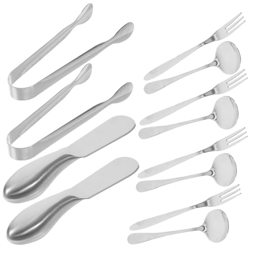 Ciieeo Stainless Steel Knife Fork Spoon Set Cheese Butter Spreader Cheese Tools Set Slicer Home Kitchen Essentials