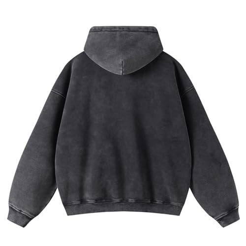Mens Zip Up Hoodie Women Full Zip Fleece Sweatshirts Vintage Acid Wash Oversized Hoodies Sweatshirt Streetwear2