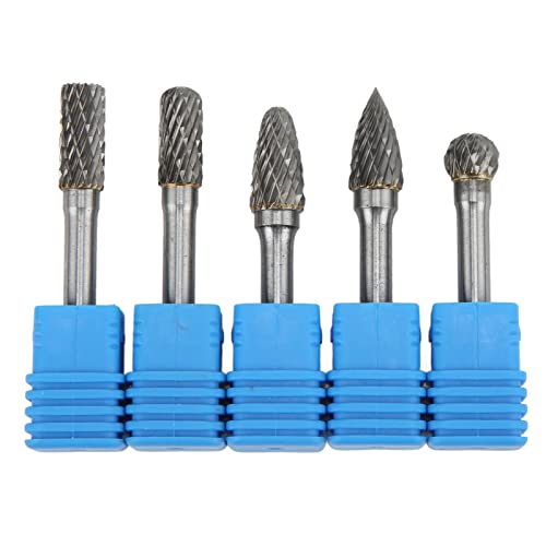 Set de 5 fresas rotativas de carburo de tungsteno 6x10 mm miniatura 1