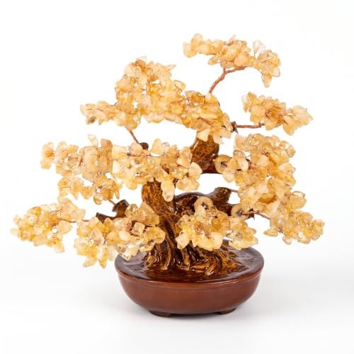 Fatonio Natural Crystal Citrine Bonsai...