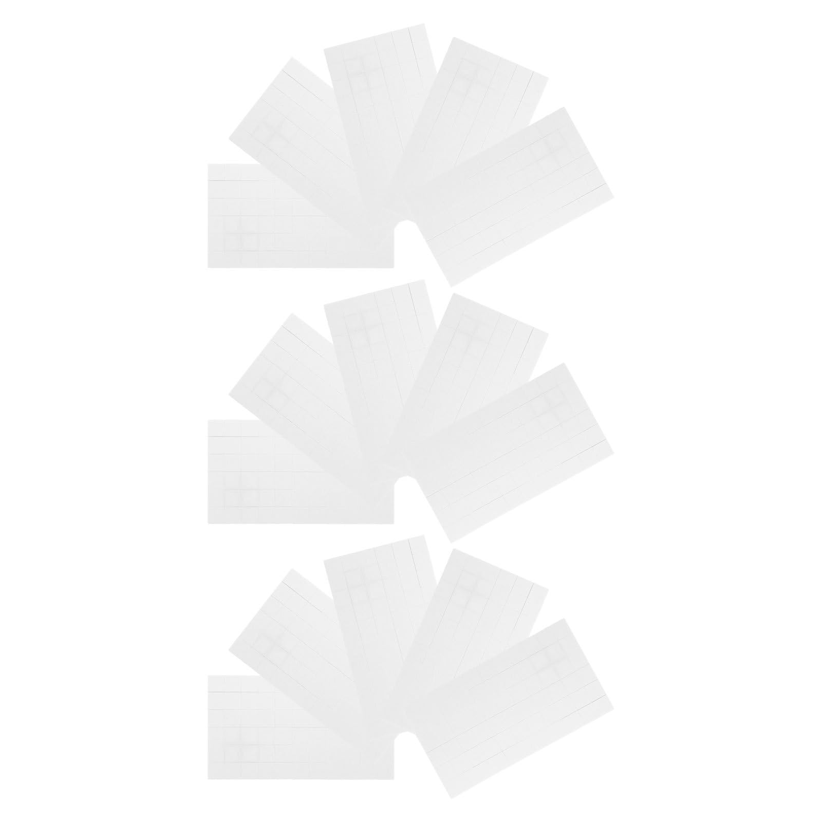 Healvian 60 Blatt Doppelseitige Schaumstoff Klebepunkte Quadratisch 15 Blatt Weiß Leichtes Schaumstoffmaterial für Basteln und Scrapbooking im Büro oder Weihnachten