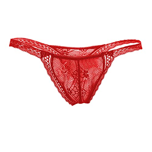 Image of Royal Fashion Plus Size Thong Mens Lingerie (Red RIOE-ML-07342P-XXL-RD)