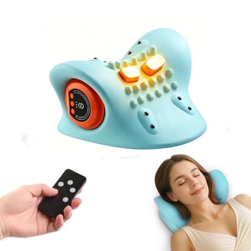 ZHEATME Neck Massager 2026 Deep Tissue Massage with Heating and Vibration Neck Massager 3 in 1 Portable MassagerAdjustable Intensity for Neck & Shoulder Relaxation at Home Office
