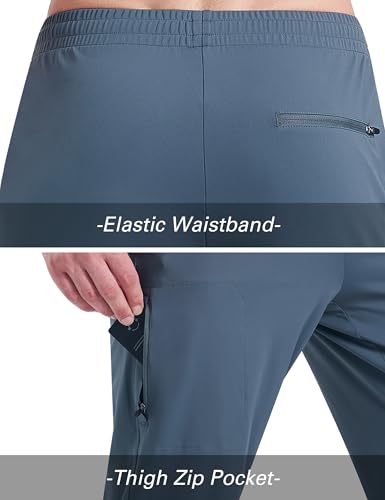 EZRUN Men's Joggers Stretch Athletic Workout Golf Pants Quick Dry Work Sweatpants Running Gym Hiking Track Pants4