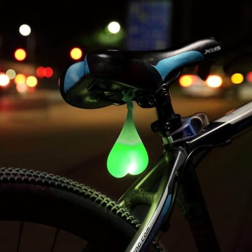 Heart Light, Silicone Ball Bike Tail Light, lumière d'urgence LED, lumière d'avertissement de Nuit, Lampe de siège de Location imperméable à l'eau la Nuit...