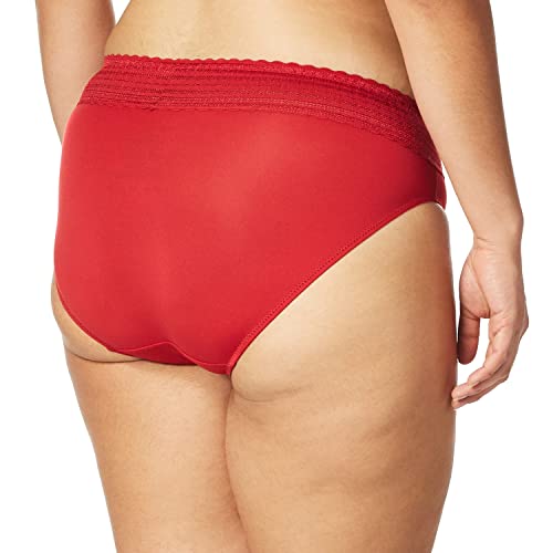 Image of Warner's Women's No Pinching, No Problem Dig-free Comfort Wait With Lace Microfiber Hipster 5609j