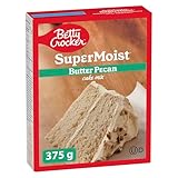 BETTY CROCKER Kuchenmischung – Super feuchter Butter-Pekannuss-Geschmack, 375 g Packung mit Kuchenmischung, Backmischung, schmeckt wie hausgemacht, einfach zu backen