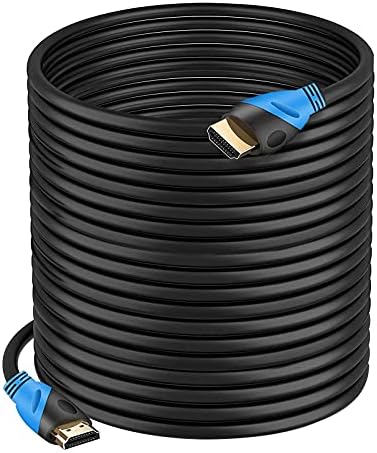 Rommisie 4K HDMI Cable 100FT (HDMI 2.0,18Gbps) Ultra High Speed Gold Plated Connectors,Ethernet Audio Return,Video 4K,FullHD1080p 3D Compatible with Xbox Playstation Arc PS3 PS4 PS9 PC HDTV