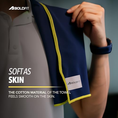 Image of Boldfit Microfiber Gym Towel for Men & Women Ultra Soft for Face Thin Quick Drying Lightweight Towel for Gym, Spa, Swimming, Sweat Absorbent for Men & Women Ultra Super Soft Lightweight Quick Drying