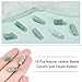 NBEADS 16 Pcs Natural Jadeite Beads, Column Stone Beads Tube Shape Jade Stone Engraving Flower Gemstone Beads for DIY Bracelets Necklaces Jewelry Craft Making, Hole: 2mm