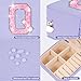 Uygafly Personalized Jewelry Case for Women Girls - Fashion Mini Jewelry Boxes - Trendy Travel Jewelry Organizer with Initials Letter - Teen Gifts | Lavender,Q