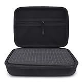 LANVODO Hard Case With Customizable Foam, 6.7 Inch EVA Protective Case Compatible with Modretro Chromatic/Nintendo Gameboy Color/Nintendo Gameboy Advance SP Handheld Game Console (Case Only)- Black