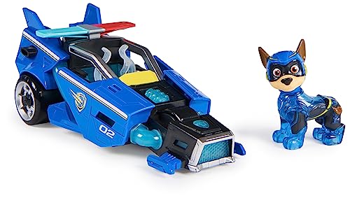 PAW Patrol: The Mighty Movie Toy Car with Chase Mighty Pups Action Figure Lights and Sounds Kids Toys for Boys and Girls 3+