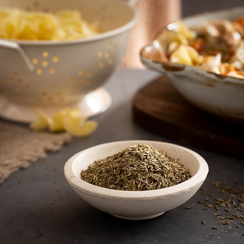 Frontier Co-op Organic Thyme Leaf, Fancy-Grade, 16 Oz, Bulk Bag - Add to Marinades, Stuffing, Vegetables, Stews, and Meat