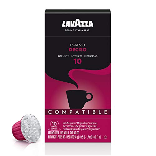 Lavazza Deciso Espresso Dark Roast Capsules Compatible with Nespresso Original Machines (Pack of 60)