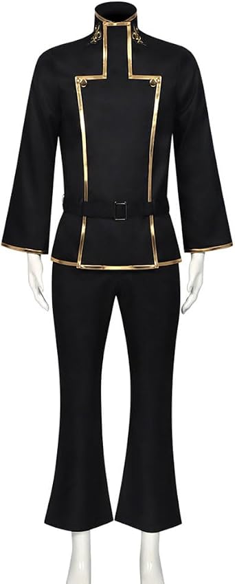 Costume Outfit Black Uniform Full Set Suit Halloween for Men