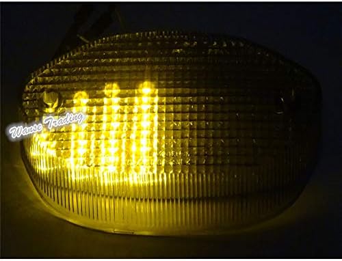 Miniatura 2 de Señales de giro de freno con marcado DOT marcado E Luz LED integrada para BMW R1100S R 1100 S 1998 1999 2000 2001 2002 2003 2004 2005 (lente ahumado)