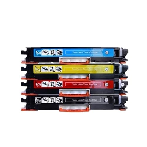 FDEqaLX Juego de Cartuchos de tóner de Color compatibles CE310A CE311A CE312A CE313A 126A para impresoras láser Color CP1025 M275 M175