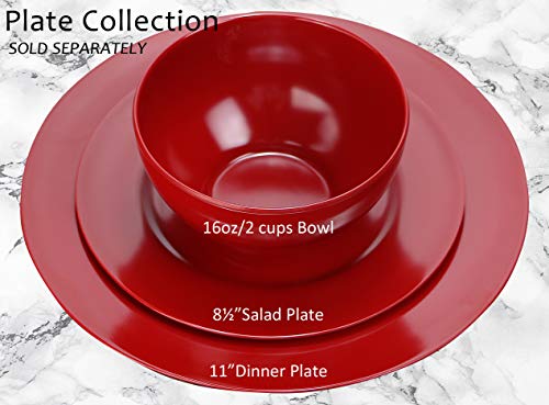 Calypso Basics by Reston Lloyd Melamine Dinner Plate, Set of 6, Red by Reston Lloyd - Image 4