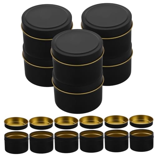 Uonlytech Versatile Metal Can Candle Holder Pack Small Round Jars for DIY Candles Tea Lights Craft Projects