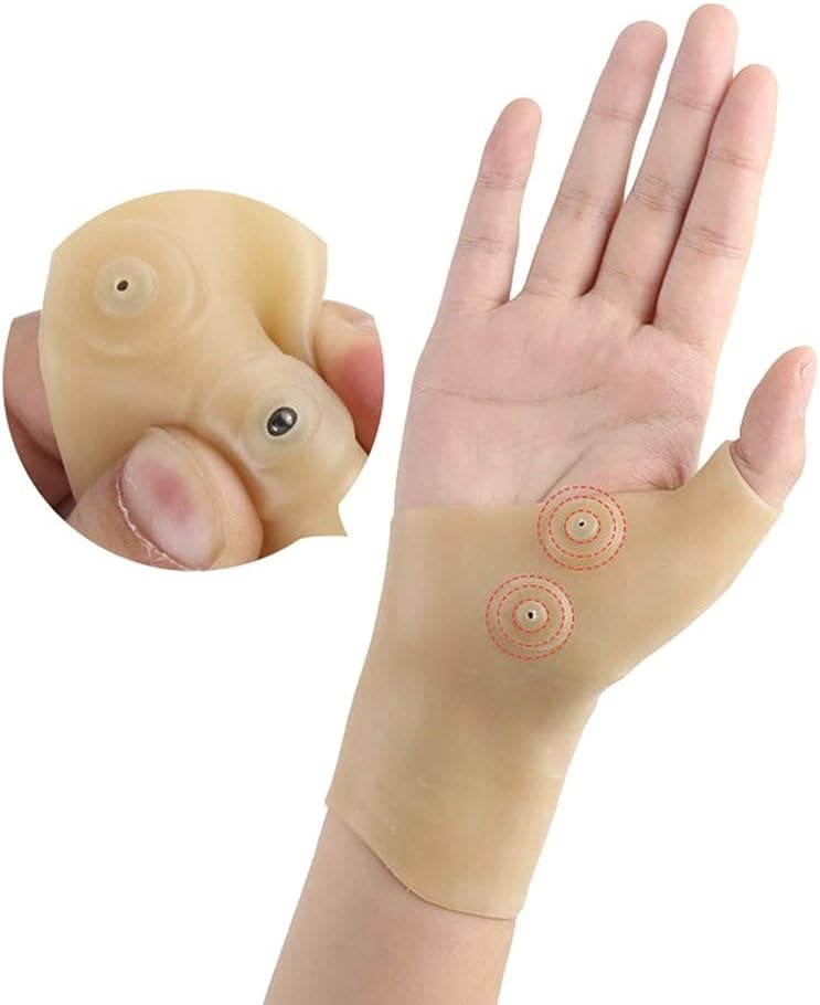 Practical Magnet Gloves Mother Hand Keyboard Care Silicone Bracers Finger Wrist Massage Protective Gear