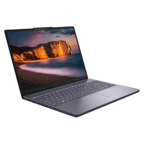 Image of Lenovo IdeaPad Slim 3 15.3 inch 2K Touchscreen Laptop, AMD Ryzen 7 170 Processor, 16GB DDR5 RAM, 512GB PCIe SSD, Full HD Webcam, Wi-Fi 6, Bluetooth, Windows 11 Home, Luna Grey
