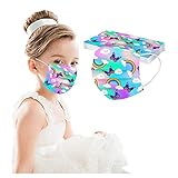 Eaylis 10 Stück Einweg-Mund- und Nasenabdeckung mit 3 Lagen, Tarnung, leuchtende Farben, exquisiter Druck, atmungsaktiv, Staubschutz, Sturmhauben für Kinder