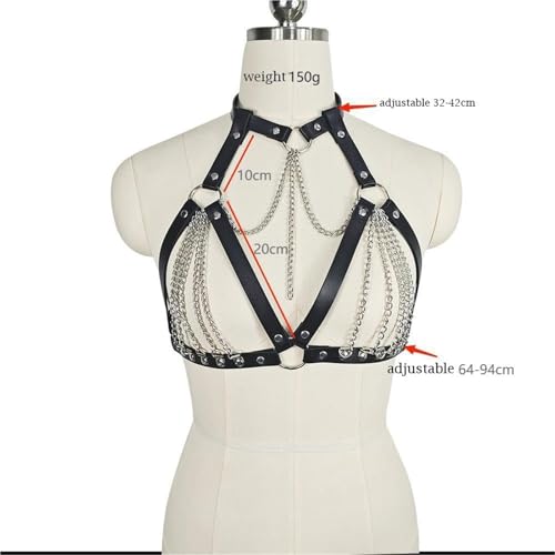 Women Punk Waist Belts PU Leather Fashion Goth Belt Rave Halloween Accessories Belt3