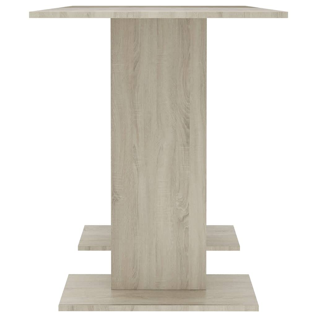 Esstisch Sonoma-Eiche 110x60x75 cm Holzwerkstoff | Stabiler Rechteckfuß, pflegeleicht mit feuchtem Tuch, ideal für Familienessen