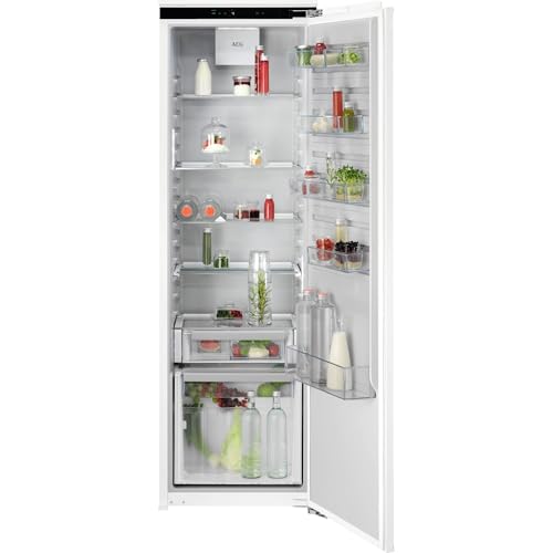 AEG Einbaukühlschrank 178x56 cm, Serie 6000 DynamicAir-gleichmäßige Kühlung je Ebene, 307 L Kühlen, CustomFlex – flexibles Türablagesystem, ExtraZone - zusätzlicher Kühlraum, Festtür, B, TK6FS181B
