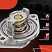 A-Premium Upgrade Aluminium Engine Thermostat Housing Assembly with O-ring Compatible with Jeep Cherokee 2014-2022 & Dodge Grand Caravan 2011-2020, Journey, Avenger & Chrysler 200 & Ram & Volkswagen