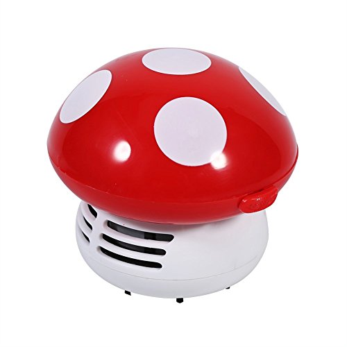 Mini aspirateur de bureau champignon rouge clavier table ordinateur