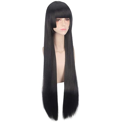Miniatura 4 de LCNING Pelucas de cosplay de anime Kakegurui Jabami Yumeko negro peluca cosplay fiesta pelucas peluca gorra