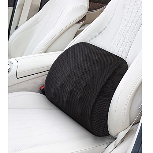 Bluesalt Back Cushion Massage Particles Design Memory Foam Lumbar Support Pillow With Adjustable Strap Effective Back Pain Relief Posture Improved For Office Chair, Car (Pink) #TOP4