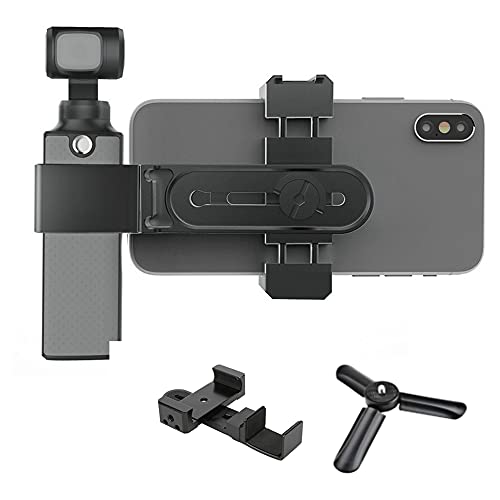 Suporte de telefone, suporte de telefone de liga de alumínio portátil para câmera com mini tripé con