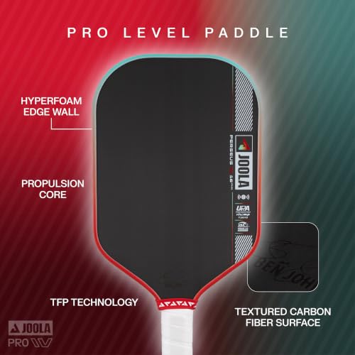 Image of JOOLA Pro IV Pickleball Paddles - Raw Carbon Fiber Surface - Perseus, Hyperion, Scorpeus & Magnus Shapes - 14mm /16mm - Tech Flex Power - Propulsion Core - Wide or Elongated - UPA-A and USAP Approved