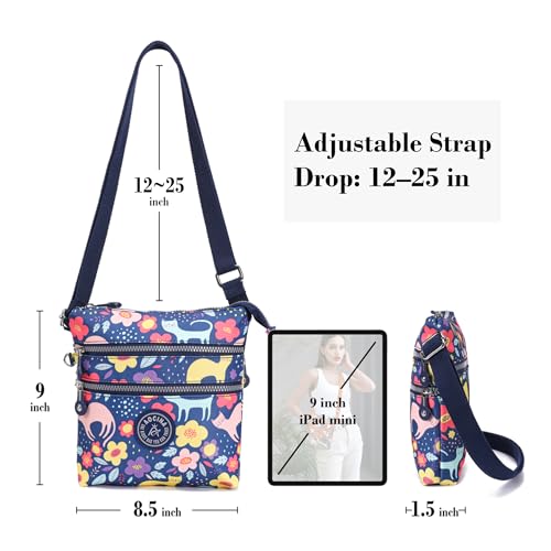 Image of AOCINA Small Wallet Purse Canvas Mini Purse Crossbody Phone Purse Bag for Girls Teens Boys Women