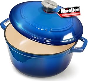 Mueller DuraCast Kociołek Myśliwski 6Qt Niebieski