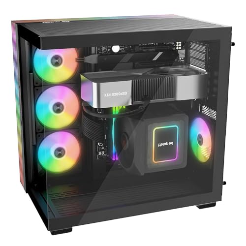 be quiet! Light Base 600 LX Black PC Case, Stunning Panoramic View, Show Case, Dual Chamber Design,...
