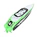 Tipmant 4CH Mini RC Boat Ship Remote Control Speedboat Speed Racing Boat Water Toy Kids Gift (Green)