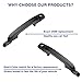 Lcyolada Pair of Exterior Door Handles Front Drive & Passenger Side for Hyundai Accent 2006 2007 2008 2009 2010 2011, Replaces 80700 80699 826601E050,Black