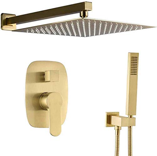 Mélangeur douche laiton anti-calcaire 10-12 pouces pour éliminer les variations de jet