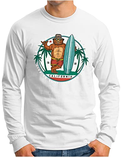 T-shirt manches longues California décontracté pour les journées de détente