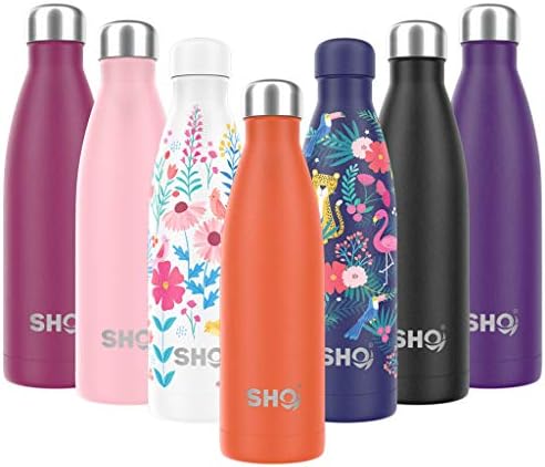 SHO Stainless Steel Double Walled Thermos BPA-Free, Volcanic Red 2.0 - Powder Coated 750ml