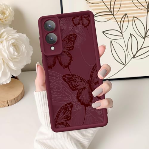 Coque S25 Edge silicone souple papillon pour éviter les rayures et casses