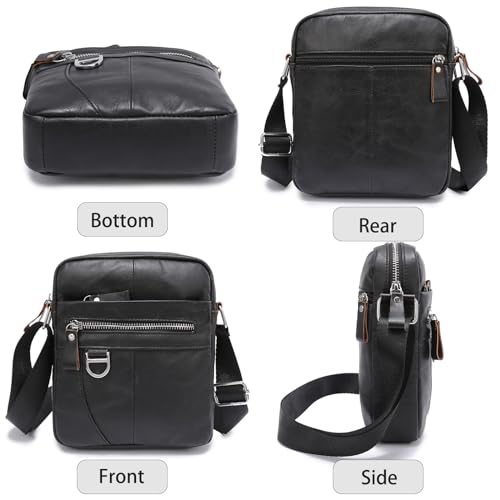 Genuine Leather Messenger Crossbody Shoulder Bag for Women Men Purse3