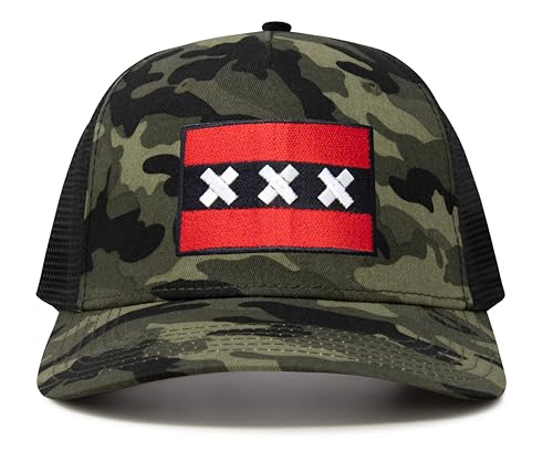 Image of International Tie City Hat for Men and Women, Adjustable Snapback Trucker Baseball Cap with Embroidered Patch